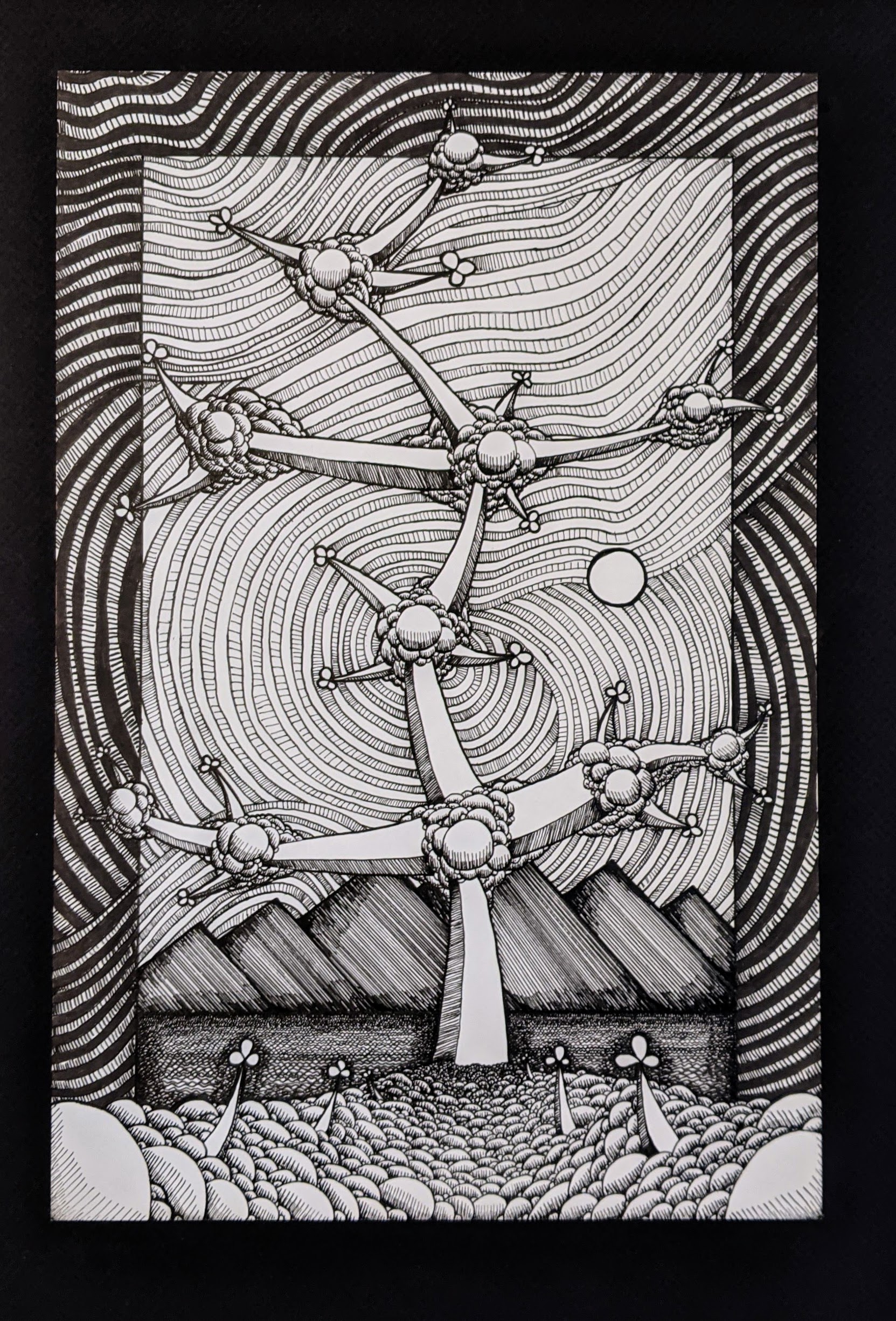 Pea Pods Pen Illustration