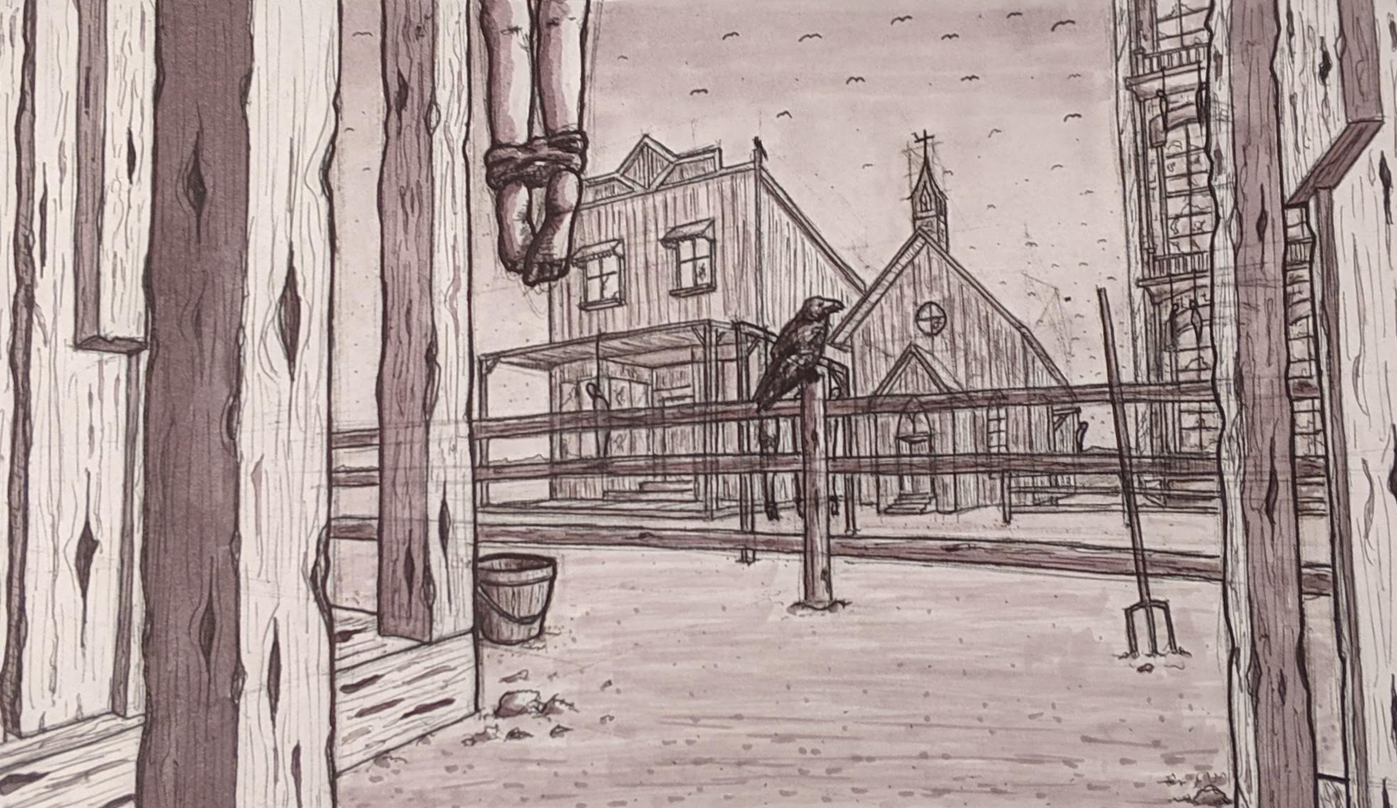 Dark Western Scene