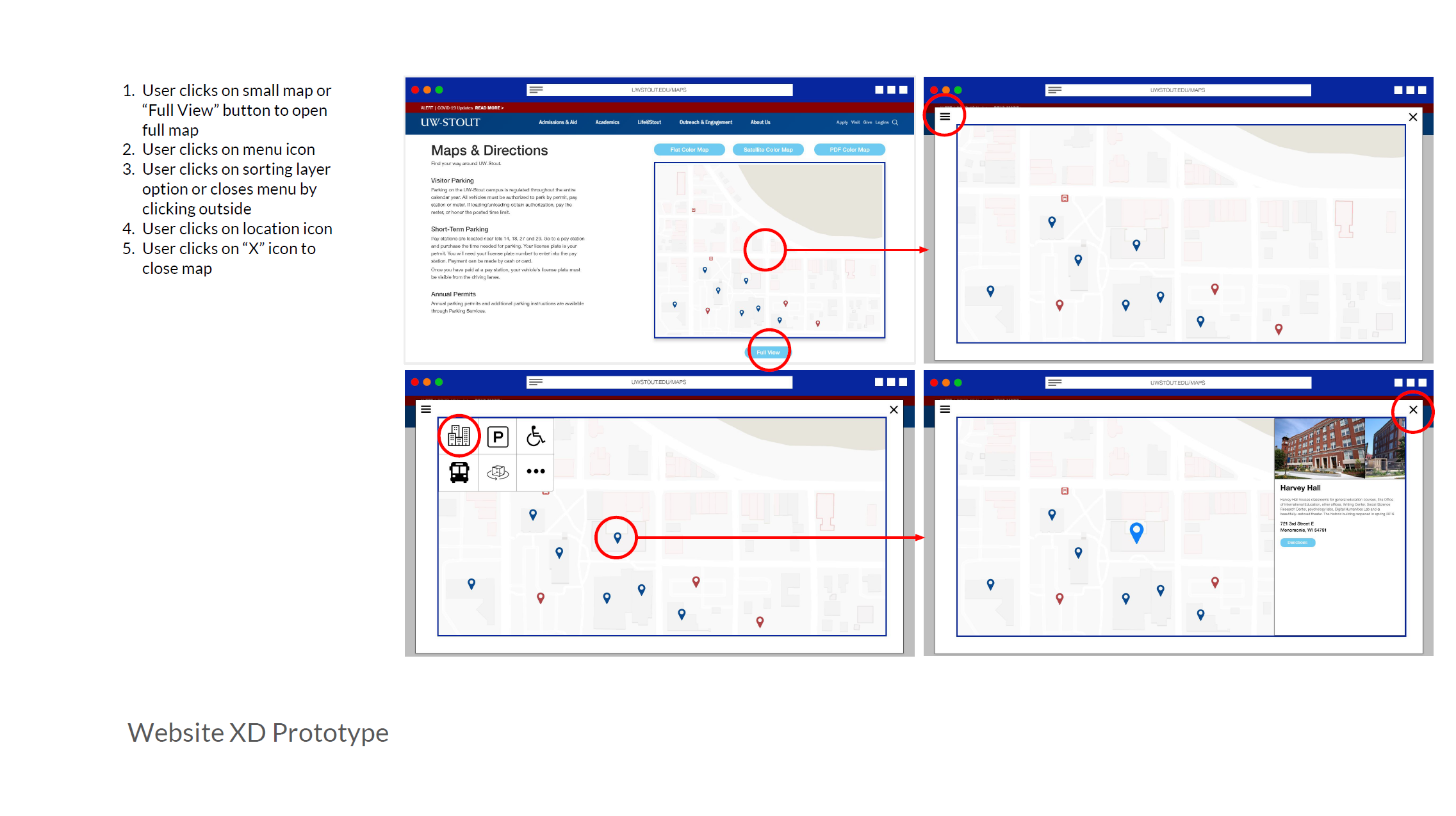 Adobe XD Website Prototype
