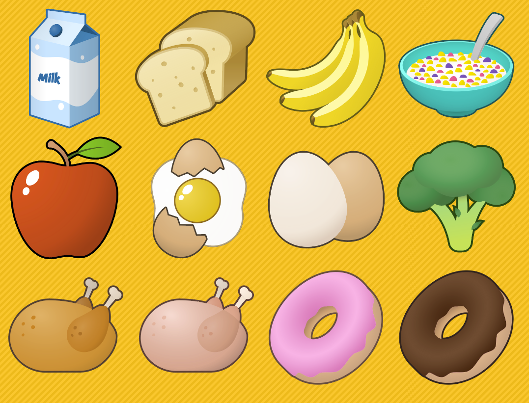Inconvenience Store Food Icons