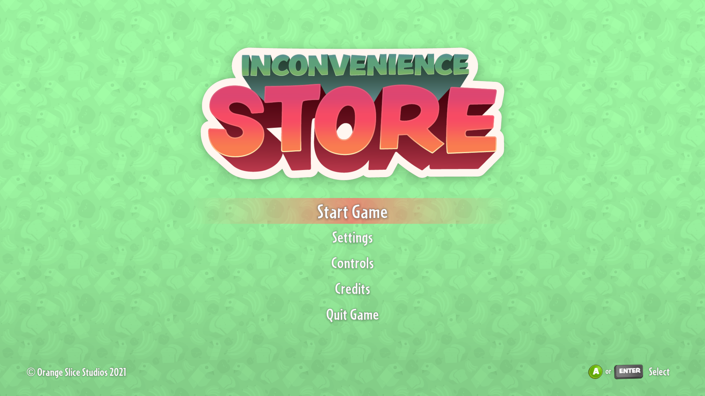 Inconvenience Store Title Screen